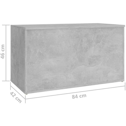 VidaXL &amp;Scaron;krinja za pohranu boja betona 84x42x46 cm konstruirano drvo Slike