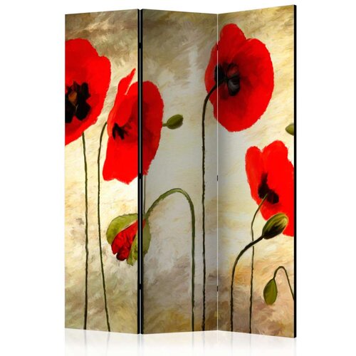  Paravan u 3 dijela - Golden Field of Poppies [Room Dividers] 135x172 Slike