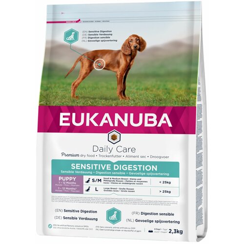 Eukanuba Dog Puppy Sensitive Digestion 2.3 kg Cene
