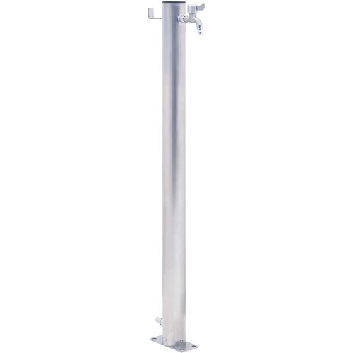 VidaXL Vrtni stup za vodu 80 cm od nehrđajućeg čelika okrugli Slike