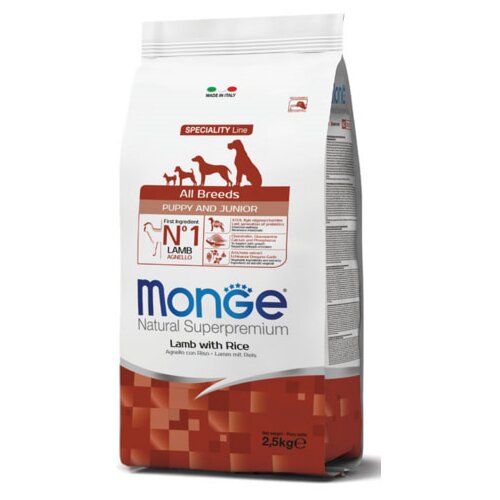 Monge dog Puppy Jagnjetina z Rižem in Krompirjem 2,5 kg Cene