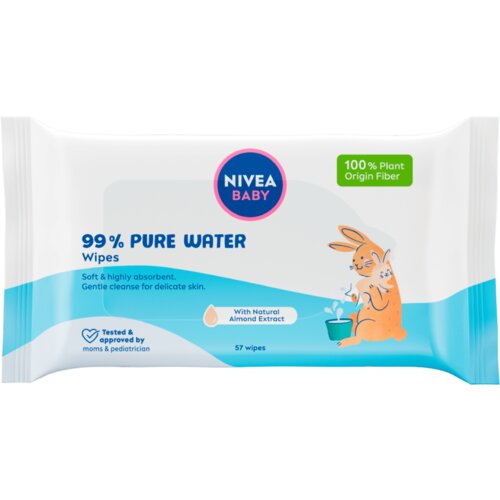 Nivea Baby 99% Pure Water Wipes čistilni robčki 57 kos Cene