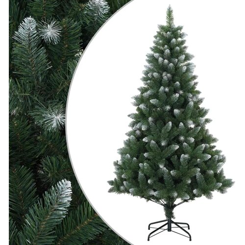  Umjetno božićno drvce 150 cm PVC i metal Zelena - 150 cm Slike