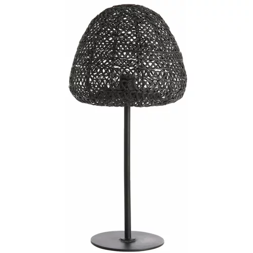 Light & Living Mat crna stolna lampa (visina 56 cm) Finou –