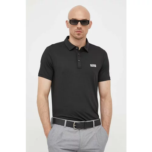 Michael Kors Polo majica za muškarce, boja: crna, glatki model