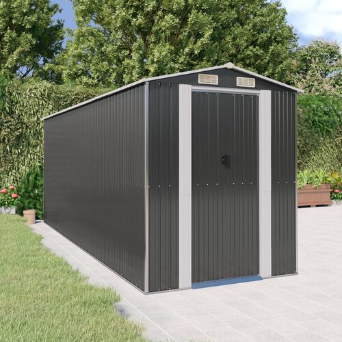 vidaXL Vrtna lopa antracitna 192x523x223 cm pocinkano jeklo Cene