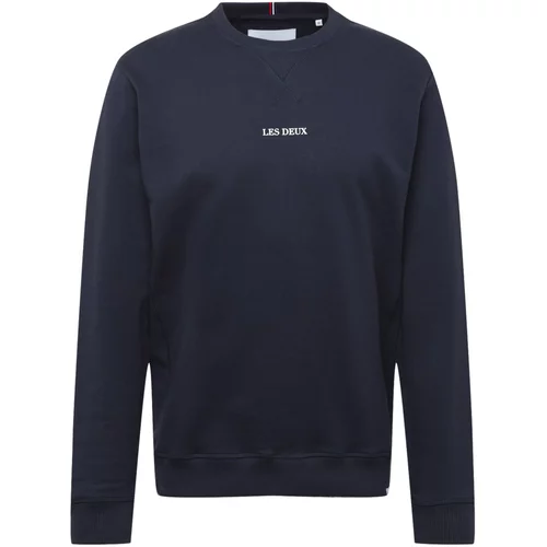 Les Deux Sweater majica 'Lens' mornarsko plava / bijela