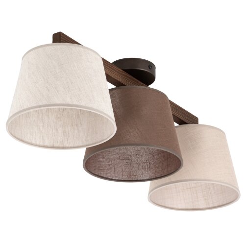 Brilagi plafonski luster latte sabia 3xE27/15W/230V borovina/mix Slike