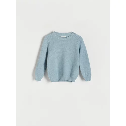 Reserved - Džemper od melanža - plava