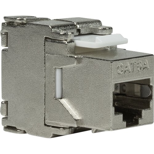 Logilink keystone modul, Cat6A, stp, 17.2mm, 22-24 awg, toolless, srebrna Slike