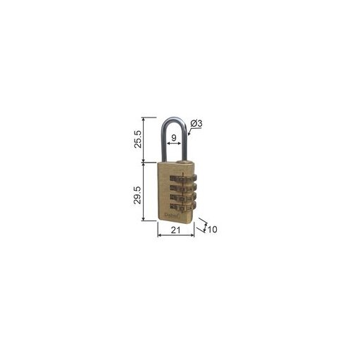 Dabel katanac sa šifrom KA2000 Ms 21x10/35/22/9/3mm Cene