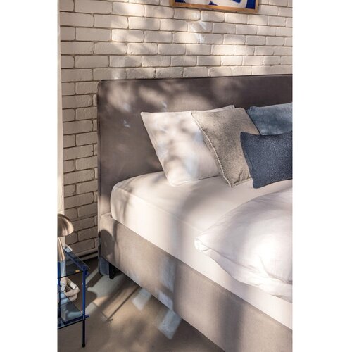 Bonami Selection Siva oblazinjena zakonska postelja z letvenim dnom 160x200 cm Noira Slim &amp;ndash; Slike