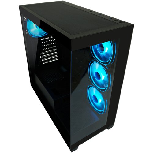 LC-Power Case Gaming 715B Midi-tower, ATX, 4x ARGB fan1x USB-C, 2x USB-A Cijene