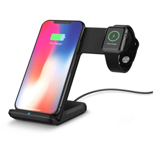  F11 2-in-1 stalak i wireless punjač black Slike