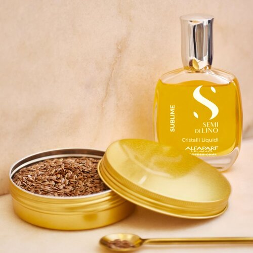 ALFAPARF MILANO Semi di Lino Sublime Cristalli hidratantno ulje za sjajnu i mekanu kosu 15 ml Slike