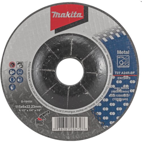 Makita brusni diskovi sa presovanim centrom 115mm 20/1 D-18459-20 Slike