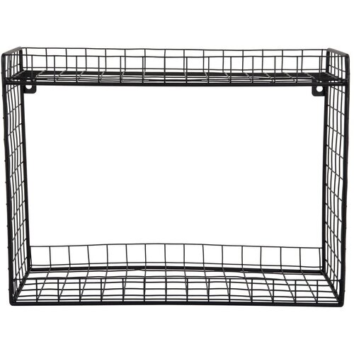 PT LIVING Crna željezna polica s vi&amp;scaron;e razina 40 cm Reja &amp;ndash; Slike