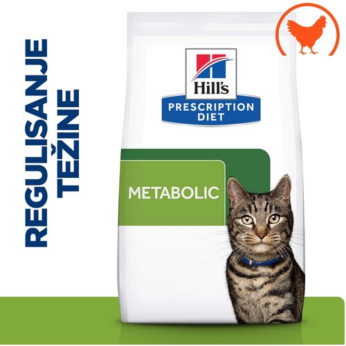 Hill’s PD Cat Metabolic s piletinom 1,5 kg Cene