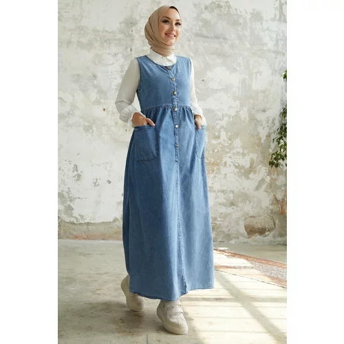 InStyle Maryel Jeans Gilet Dress - Blue