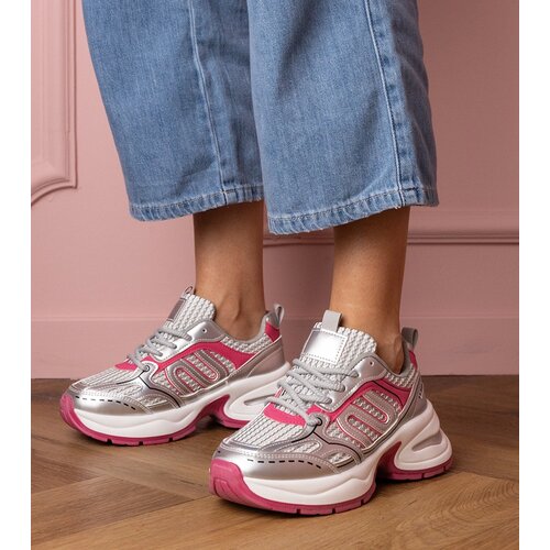 Gemre Silver-pink women's sports sneakers Torens Cene