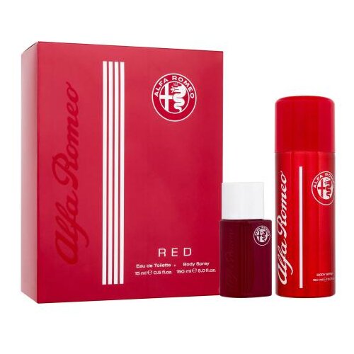 Alfa Romeo Red Set toaletna voda 15 ml + sprej za tijelo 150 ml za moške Cijene