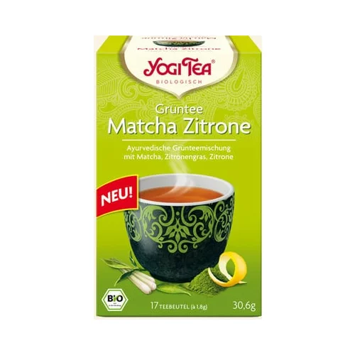 Yogi Tee Organski zeleni čaj s matchom i limunom