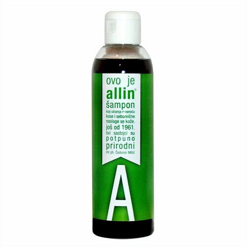 Allin šampon koji uklanja masnoću kose i seboreične naslage sa kože Slike