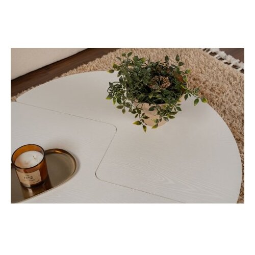 Hanah home sto za dnevnu sobu moira wood white Slike