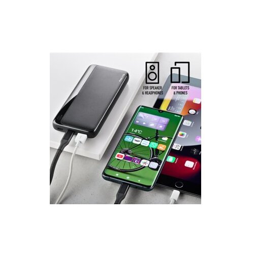 Ngs PowerBank QUIZ 10 10000 mAh 22.5W LED USBC+USBA crni Slike