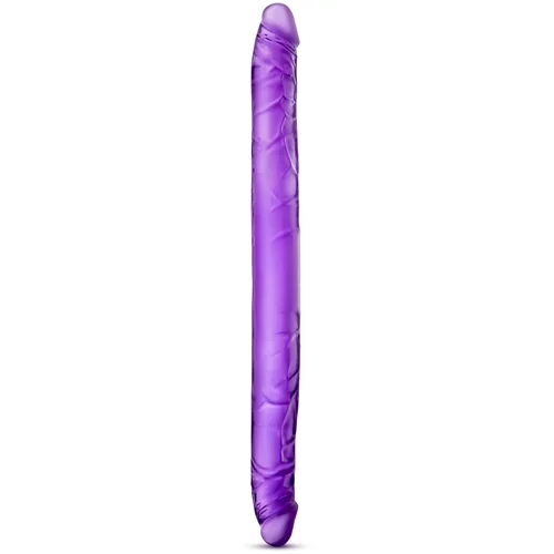 Blush b yours 16 inch double dildo purple