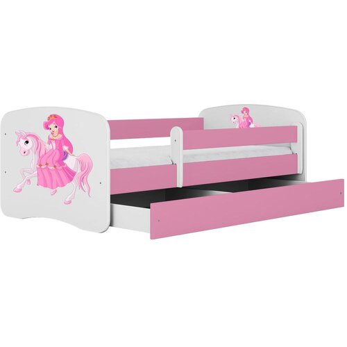 HAPPYKIDS OTROKA POSTELJA DREAMY PRINCESKA NA KONJU (VE BARV IN DIMENZIJ)-Roza-80x160 Slike