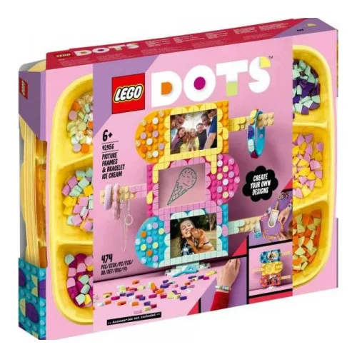 Lego ® dots sladoledni okvirji za slike in zapestnica 41956