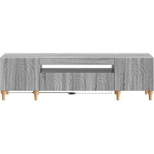  LED TV kabinet Siva Sonoma Konstruirano drvo Slike