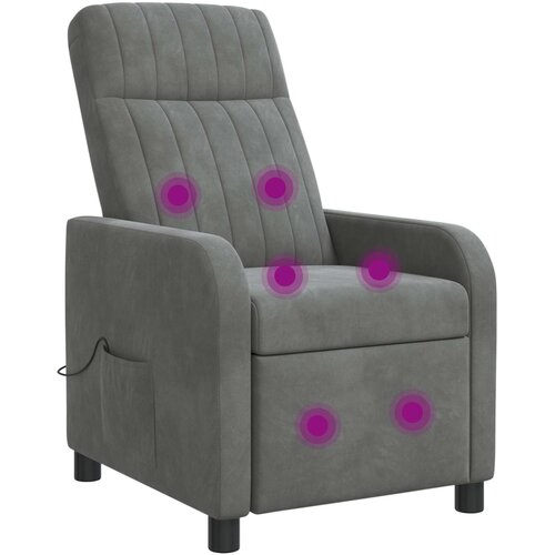  Krevetna stolica za masažu Tamnosiva Baršun Cene
