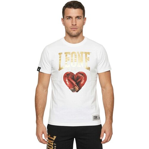 Leone 1947 Majice & Polo majice Man T-Shirt Short Sleeves Graphics Bela Cene