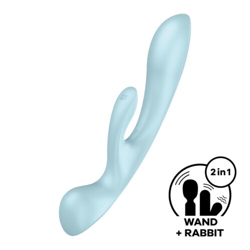 Satisfyer Vibrator Triple Oh, svetlo moder Cene