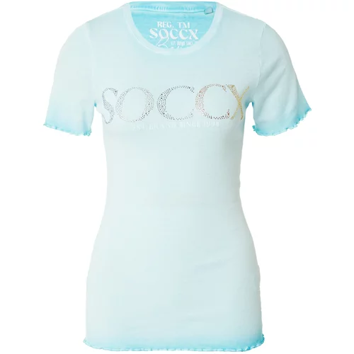 Soccx Majica cijan plava / pastelno plava