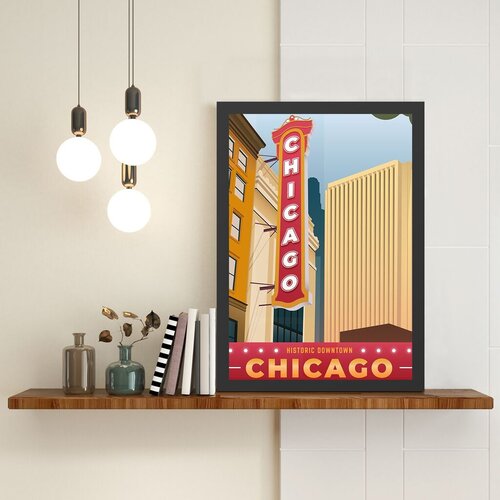 Wallity Uramljena slika Chicago, 55x75 cm Cene