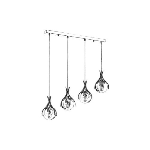 Opviq AV-1766-4KY chrome chandelier Cene