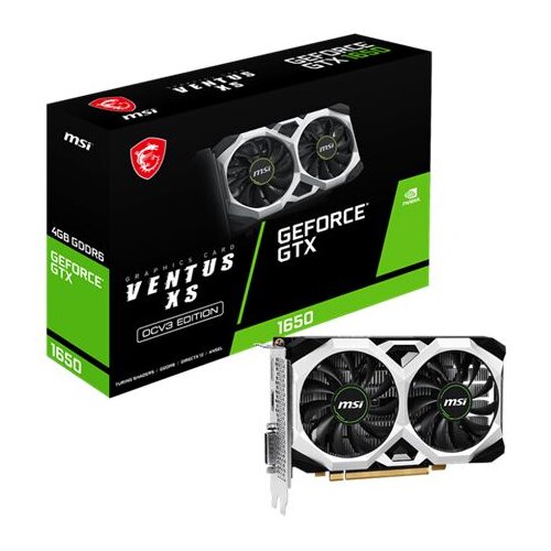 MSI Grafična kartica nVidia GTX1650 Ventus XS OCV3 - 4GB GDDR6 | 1xDisplayport 1.4a 1xHDMI 2.0b 1xDVI (V812-003R), (21097729) Slike