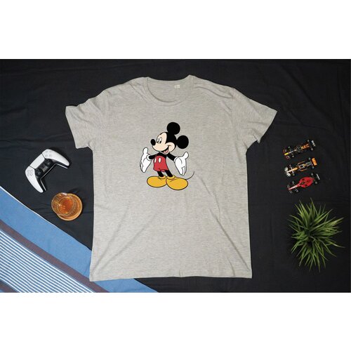  mickey mouse unisex majica pepeljasta Cene