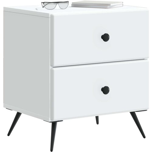  Noćni ormar 2 kom. Bijela 43 x 34,5 x 47,5 cm Konstruirano drvo Slike