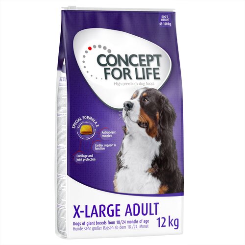 Concept for Life X-Large Adult - Varčno pakiranje: 2 x 12 kg Cene