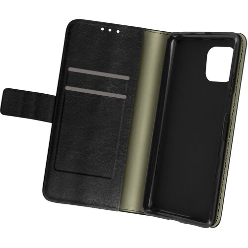 AVIZAR folio etui za denarnico in video stojalo za samsung galaxy A22 5G, razpokan videz - crn, (20629791) Cene