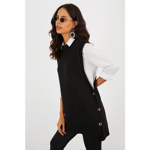Cool & Sexy Tunic - Black - Fitted Cene