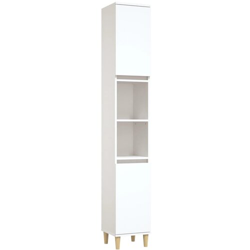 Maison Chic Kopalni&amp;scaron;ka omarica - Kopalni&amp;scaron;ki kabinet bela 30x30x190 cm inženirski les, (21794560) Slike