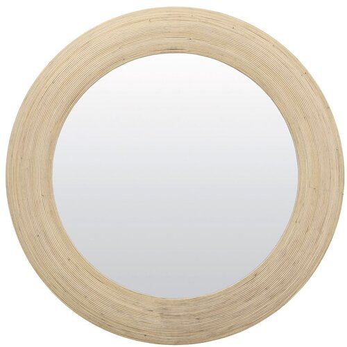Light & Living Zidno ogledalo s okvirom od ratana ø 109,5 cm Piedre – Cene