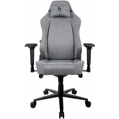 AROZZI gaming stol Primo, mehka tkanina, siv Slike