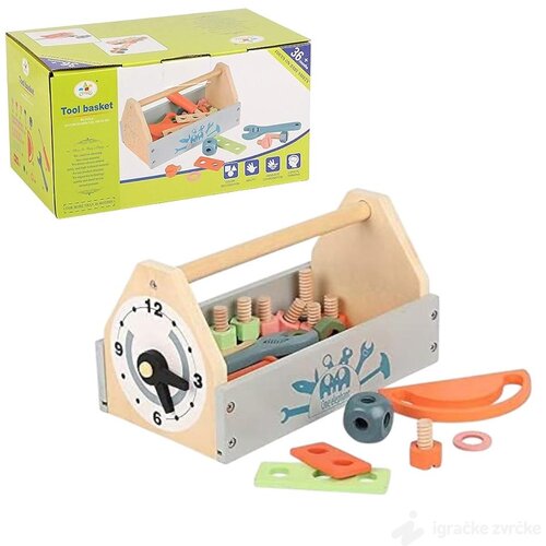 Tooky Toy Drveni Alat za decu u kutiji Cene