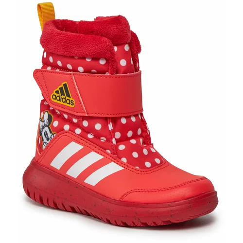 Adidas Čizme za snijeg 'Minnie' žuta / svijetlocrvena / crna / bijela